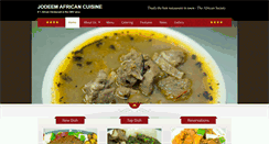 Desktop Screenshot of jodeemafricancuisine.com